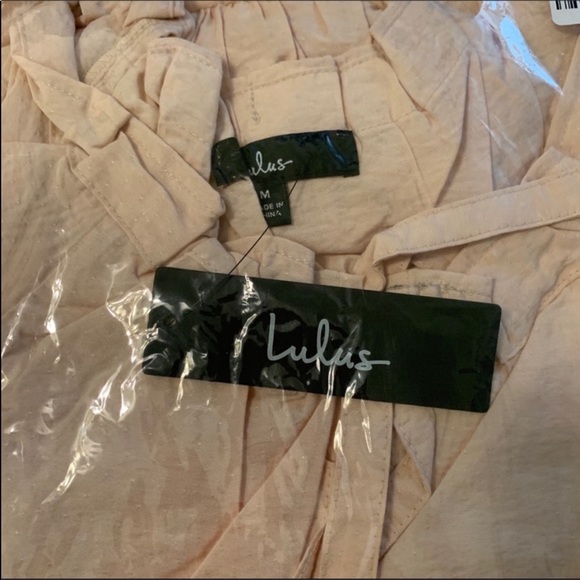 Lulu’s Present Moment Blush Pink Bow Front Tiered Maxi Dress Size Medium NWT - Picture 9 of 12